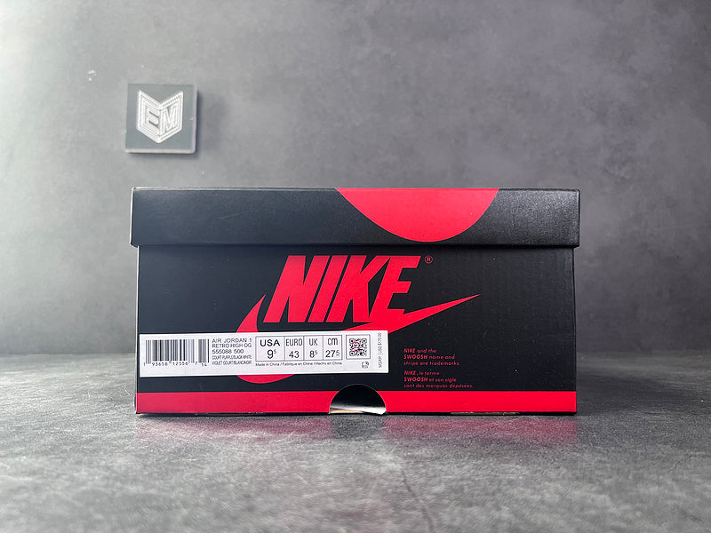 Air Jordan 1 Retro High Court Purple White - DRIP DOS ARTISTAS 