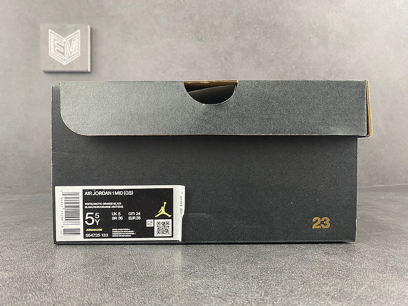 Air Jordan 1 Mid Arctic Orange Black Toe - DRIP DOS ARTISTAS 