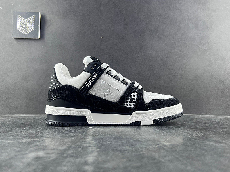 louis vuitton trainner black white - pronta entrega sem box - DRIP DOS ARTISTAS 