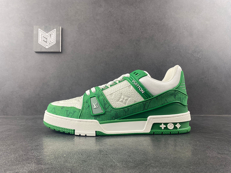 louis vuitton trainner green - pronta entrega sem box - DRIP DOS ARTISTAS 