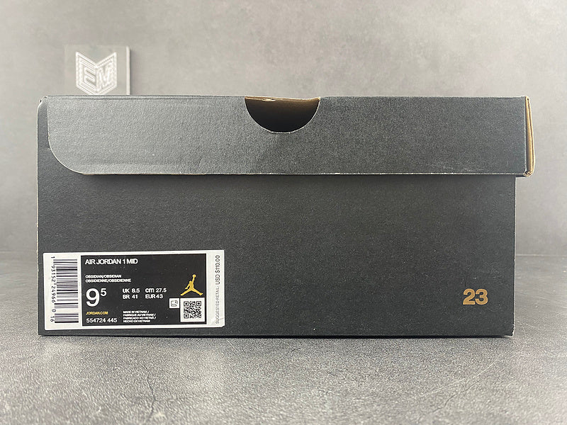 Jordan 1 Mid Obsidian Sanded Purple - DRIP DOS ARTISTAS 