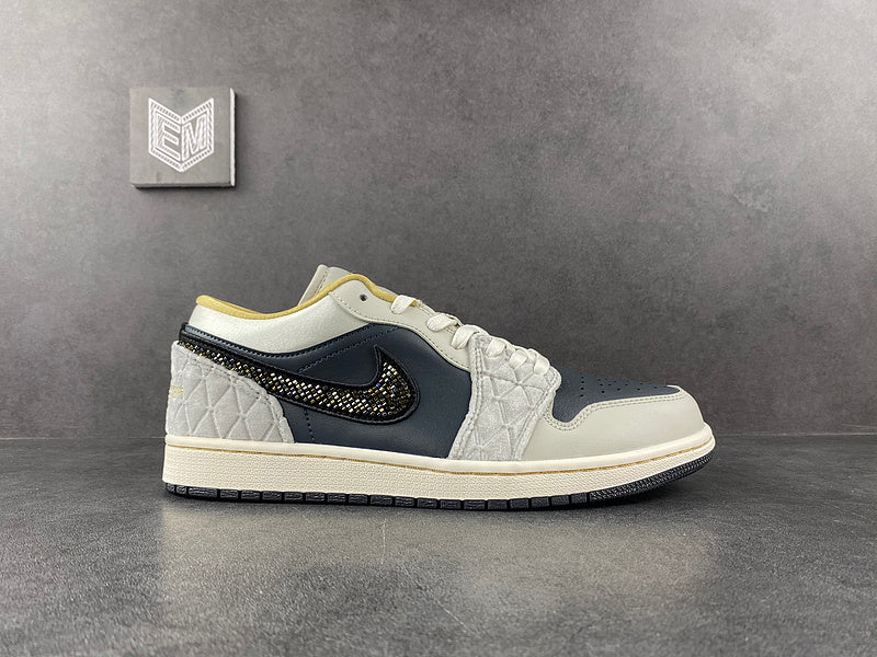 Jordan 1 Low Beaded Swoosh - DRIP DOS ARTISTAS 