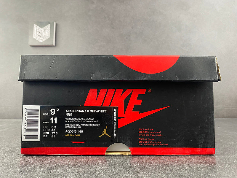 Air Jordan 1 Retro High Off-White University Blue - DRIP DOS ARTISTAS 