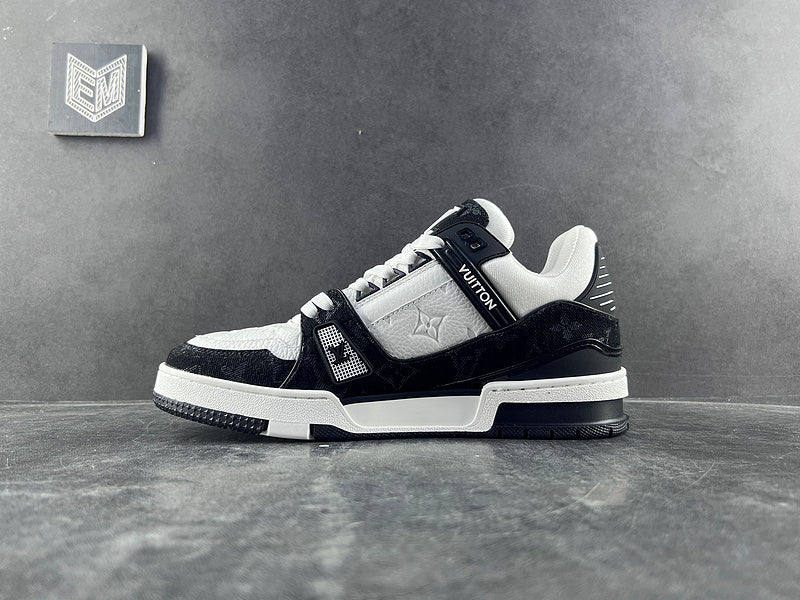 louis vuitton trainner black white - pronta entrega sem box - DRIP DOS ARTISTAS 