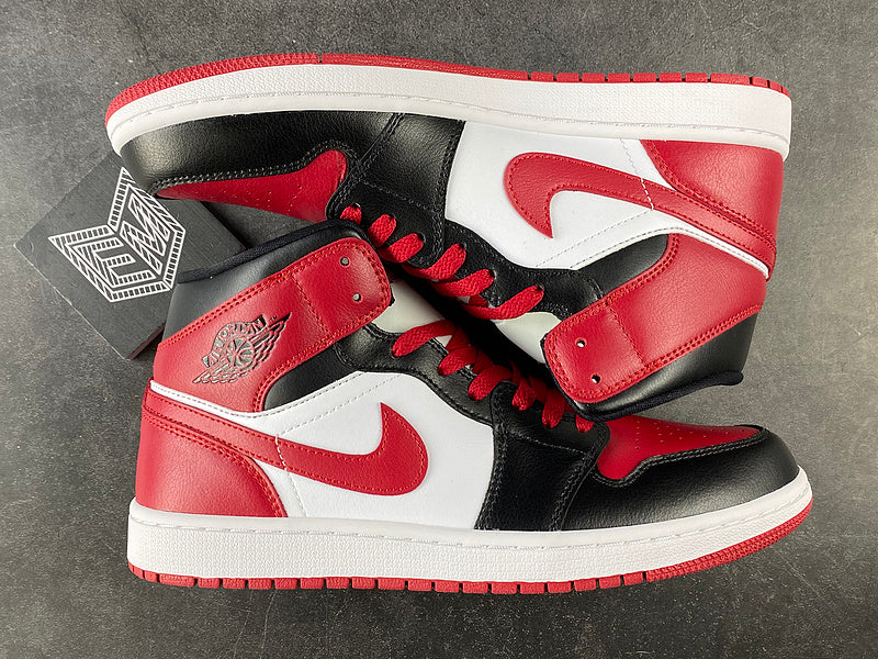 AirJordan 1 Mid Alternate Bred Toe - DRIP DOS ARTISTAS 