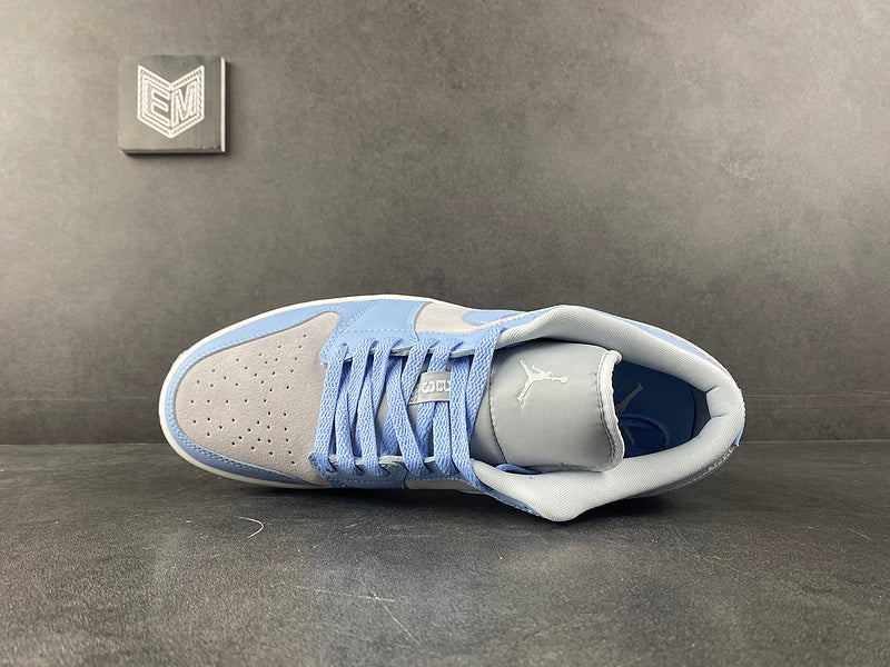 Jordan 1 Low Football Grey Aluminum (W) - DRIP DOS ARTISTAS 