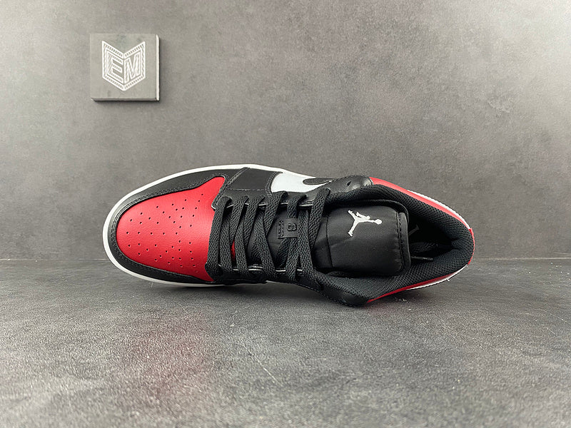 Jordan 1 Low Bred Toe - DRIP DOS ARTISTAS 