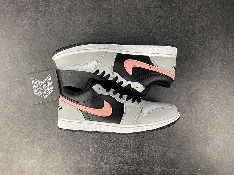 Jordan 1 Low Black Grey Pink - DRIP DOS ARTISTAS 