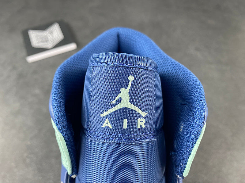 Jordan 1 Mid Mystic Navy Mint Foam - DRIP DOS ARTISTAS 
