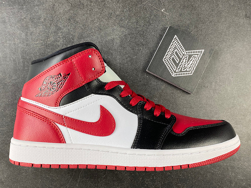 AirJordan 1 Mid Alternate Bred Toe - DRIP DOS ARTISTAS 