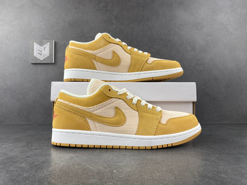 Jordan 1 Low SE Twine Orange Quartz Corduroy - DRIP DOS ARTISTAS 