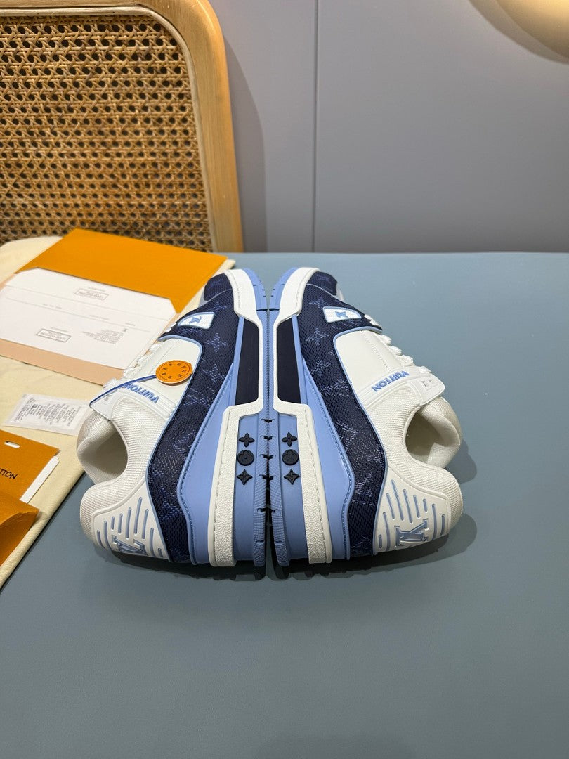 LOUIS VUITTON TRAINER BLUE WHITE