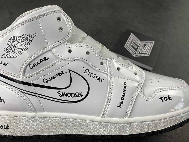 Jordan 1 Mid Schematic (GS) - DRIP DOS ARTISTAS 