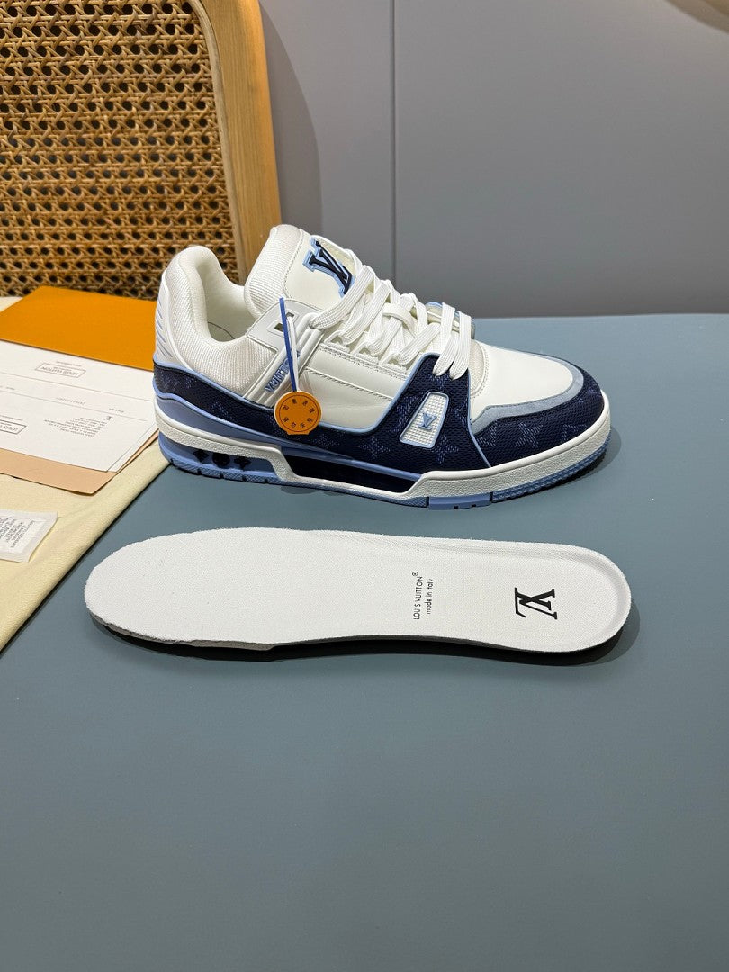LOUIS VUITTON TRAINER BLUE WHITE