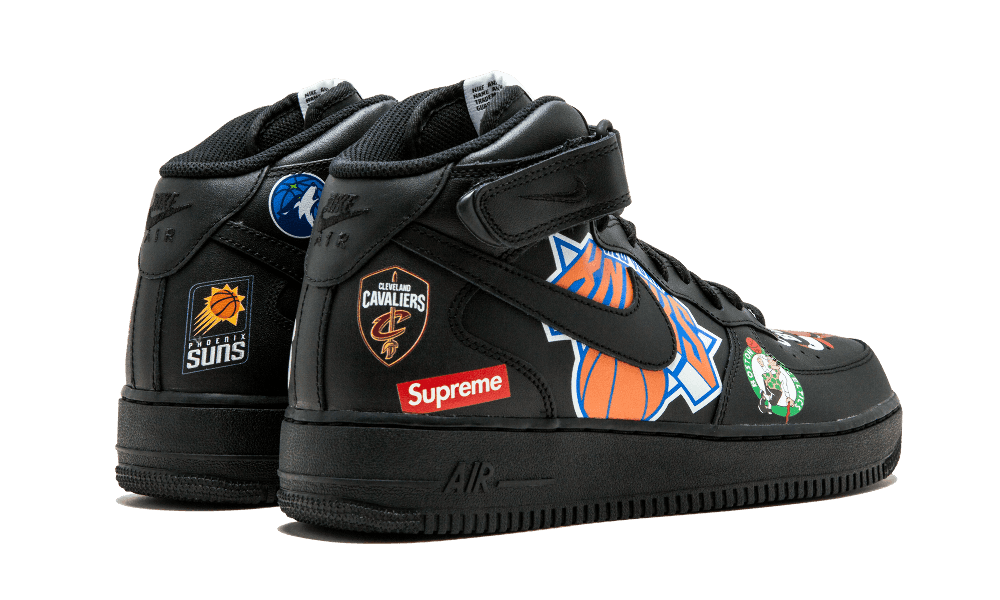 Nike Air Force 1 Mid Supreme NBA BlacK - DRIP DOS ARTISTAS 