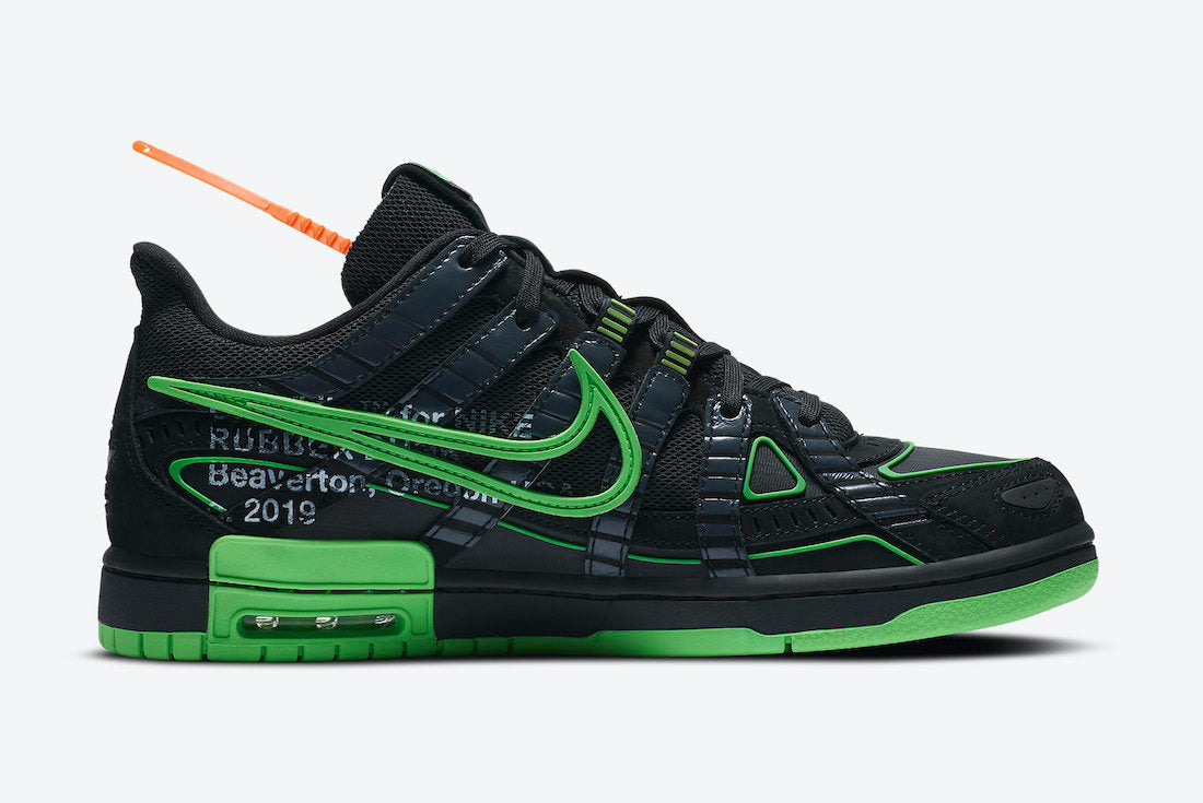 Off White x Nike Rubber Dunk Green Strike - DRIP DOS ARTISTAS 