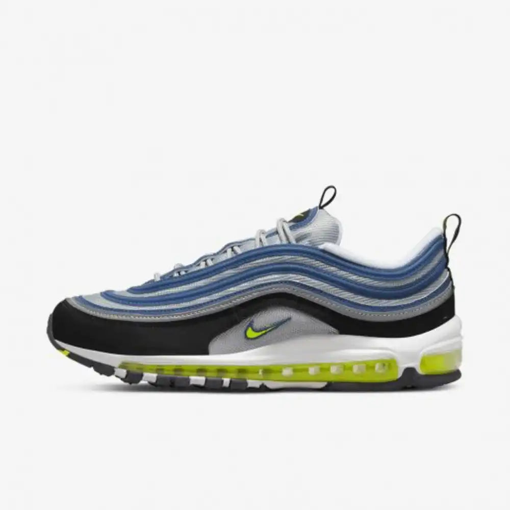 Nike Air Max 97 Atlantic Blue and Voltage Yellow - DRIP DOS ARTISTAS 