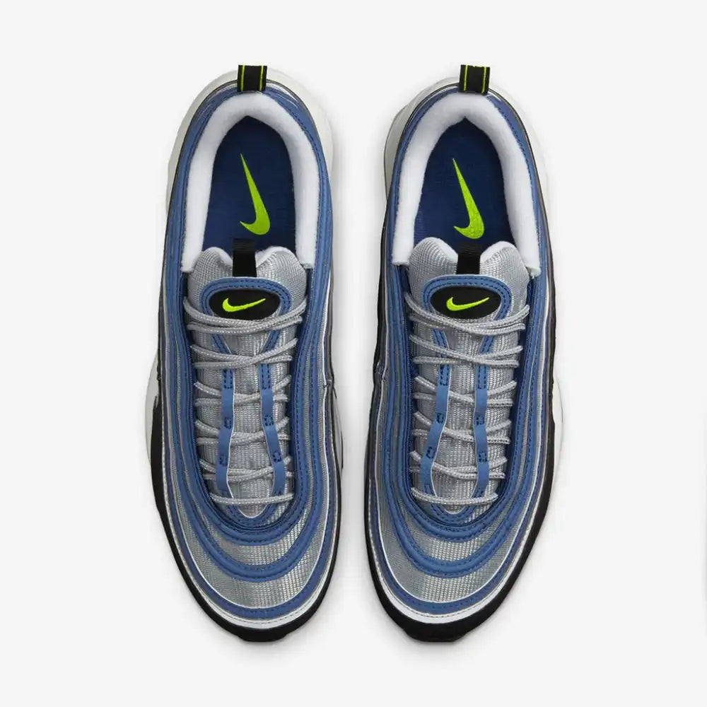 Nike Air Max 97 Atlantic Blue and Voltage Yellow - DRIP DOS ARTISTAS 